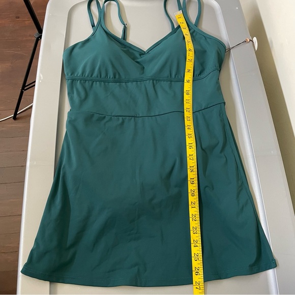 NWT CALIA Women's Large Strappy Back Swim Dress Sea Green Beach Pool Vacation - Picture 10 of 11